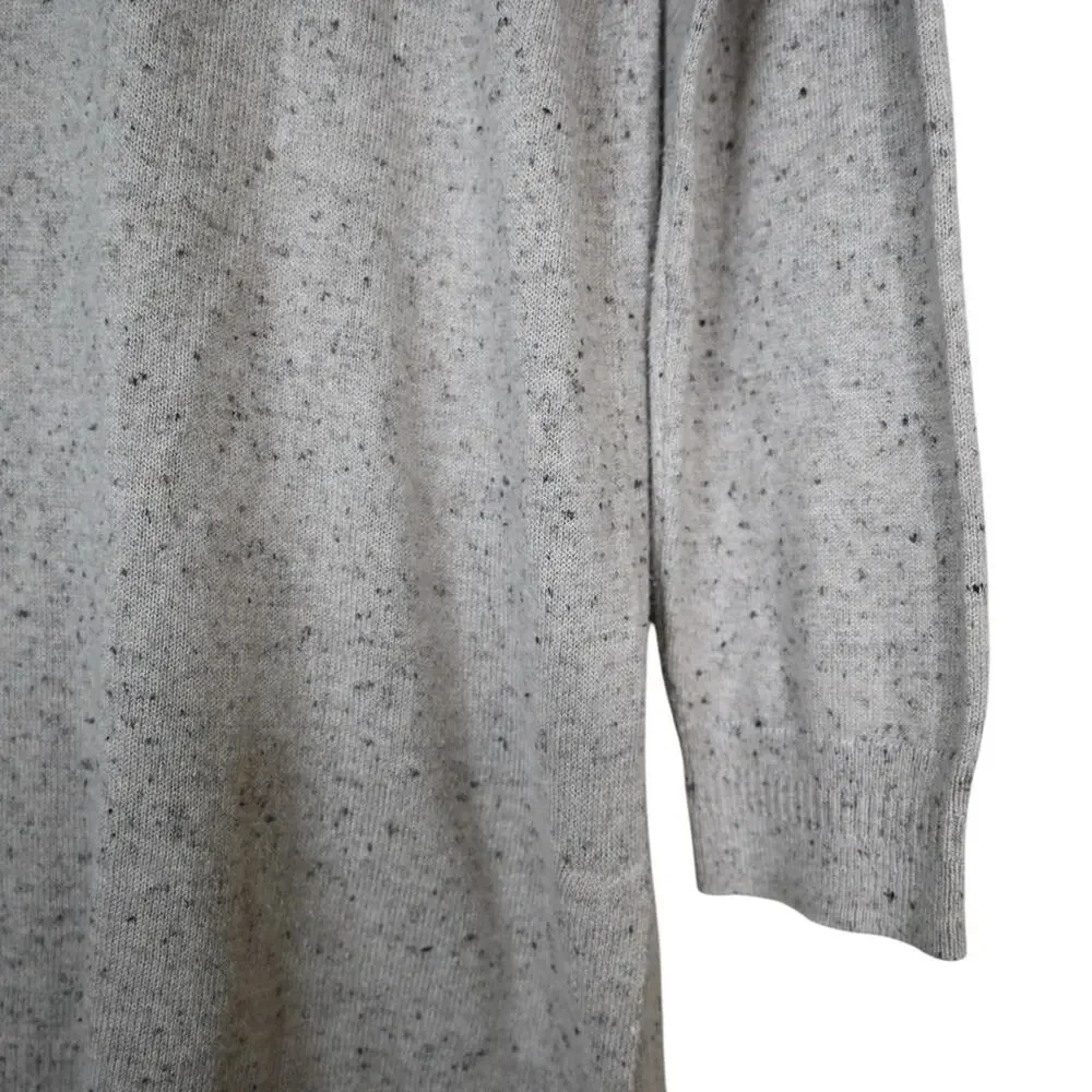 J. Jill Women's S Beige Long Sleeve Cotton Silk Blend Tunic Sweater